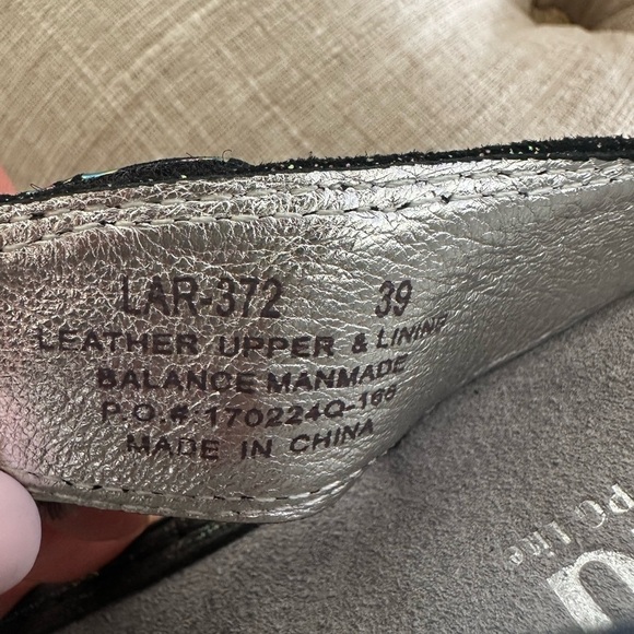 Alegria Black Sandals Comfortable Slip-On - Picture 6 of 6